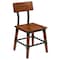 Flash Furniture Rustic Antique Walnut Industrial Wood Dining Chair, PK4 4-XU-DG-W0236-GG - alternate 4